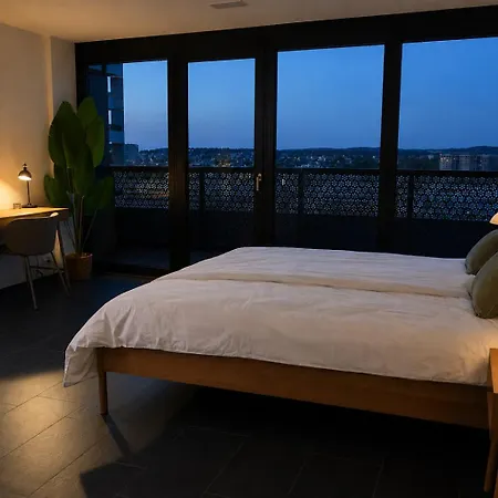 Appartement Skyline Mit Eckterrasse